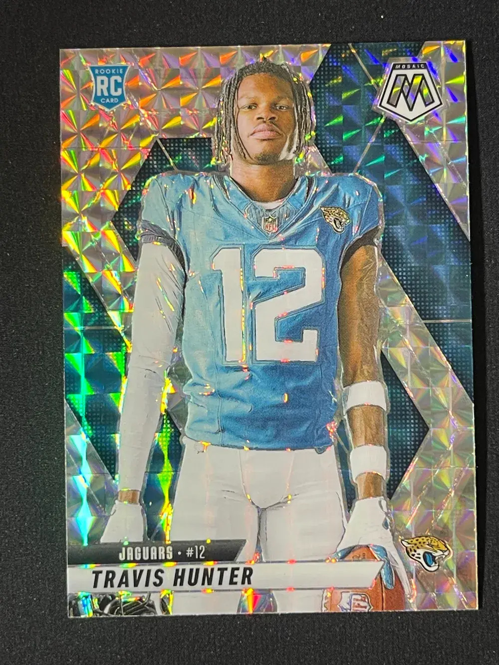 2025 Panini Mosaic Silver Mosaic Prizm (RC) #279 Travis Hunter Jaguars JP YT92