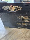 4-Drawer Chinese Style Jewelry Box/Chest 8"d x 10"h x 15"w Blue Velvet Lined — photo 2