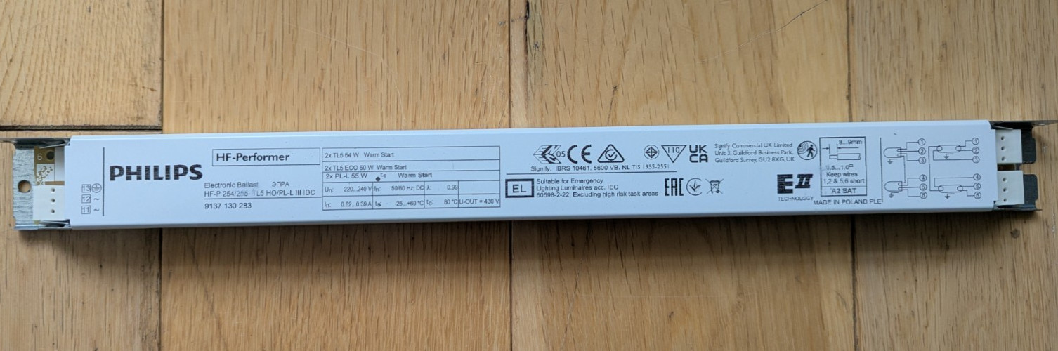 Philips Ballast HF-P 253/255/TL5 HO PLL III IDC 220 – 240V 108401131 - New
