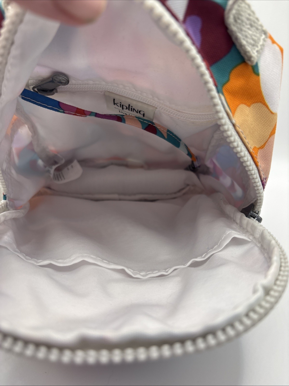 Kipling Mini Backpack Floral Print Convertible St… - image 7