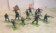 Britains Deetail 12 Soldaten ACW Nordstaaten Western Figuren unbespielt Neu