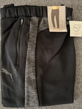 Image of PUMA Evostripe Pants Mens Black/Dark Grey stripe Casual Athletic Pants 85172401