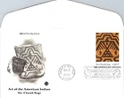 S09-2525, ART OF AMERICAN INDIAN, HO-CHUNK BAGS, PCS FDC