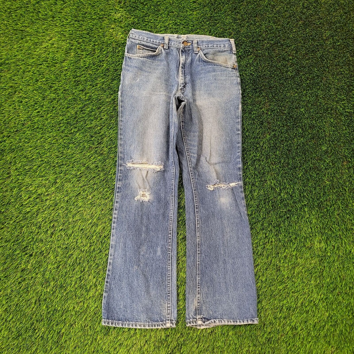 Vintage 70s LEE Riders Bootcut Jeans 30x31 USA Made Talon 42