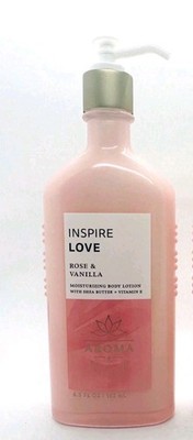 Bath & Body Works Aromatherapy Aroma Inspire Love Rose & Vanilla Body Lotion 