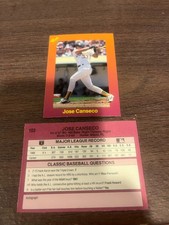 1989 Classic Update Orange Travel Edition - #103 Jose Canseco Athletics