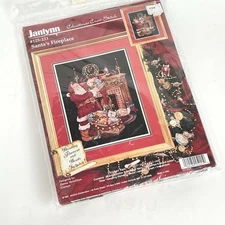 Janlynn Santa's Fireplace 1997 Donna Vermillion Giampa Counted Cross Stitch