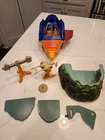 Vintage MOTU Parts Lot – Castle Grayskull, Point Dread & Talon Fighter - 1980's
