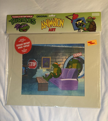 MWS Inc TMNT Original Animation Cel/Production Art w/ COA (Three ninja turtles)