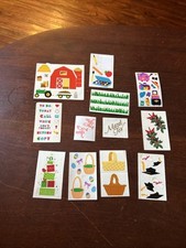 Mrs. Grossman's Sticker Lot Full Partial Sheets Vintage Barn Travel Easter