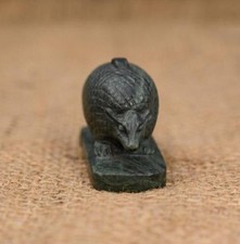 Authentic Ancient Egyptian Antiques Egyptian Green Hedgehog Amulet Egyptian BC