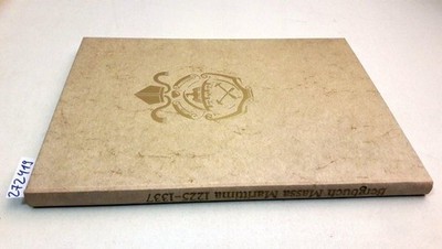 Bergbuch Massa Marittima 1225-1335 Constitutum Comunis et Populi Civitatis Massa