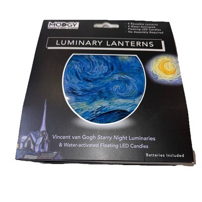MODGY Vincent van Gogh Starry Night Luminary Lanterns WaterActivated LED-4