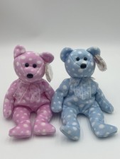 Ty Beanie Babies Fizz and Bubbly the Bears, Beanie Baby Lot Of 2