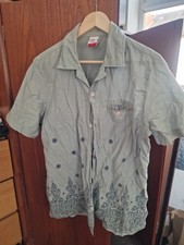 Vintage 90s 55DSL / 55 DSL Diesel Shirt Sage / Dusty Green MEDIUM