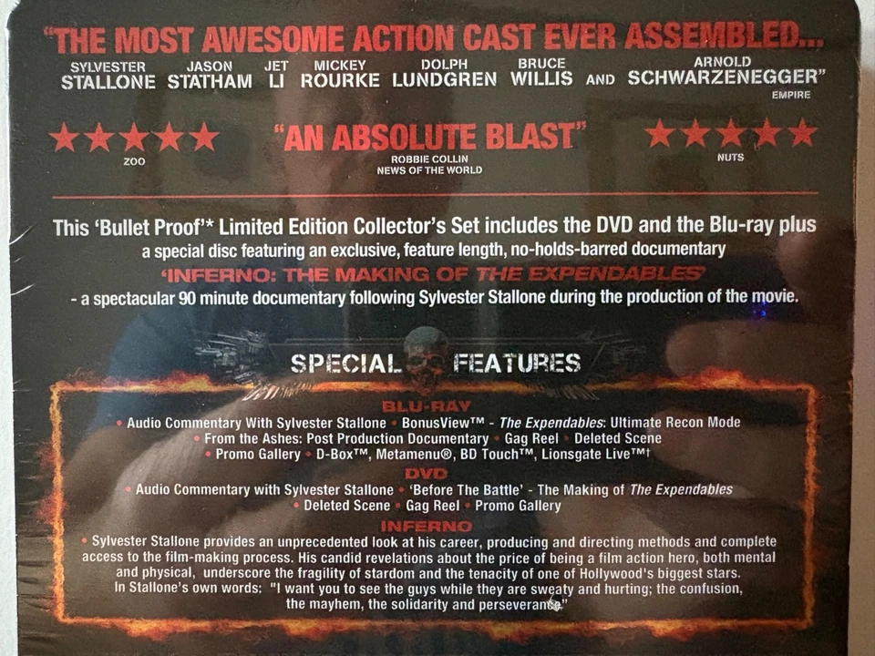 The Expendables 3 Disc Collectors Set Steelbook Blu-Ray 18 New & Sealed 682G - Image 3 of 3