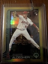 2025 Topps Series 2 Fanatics Fest NYC Samuel Aldegheri Big Apple Gold Foil /50