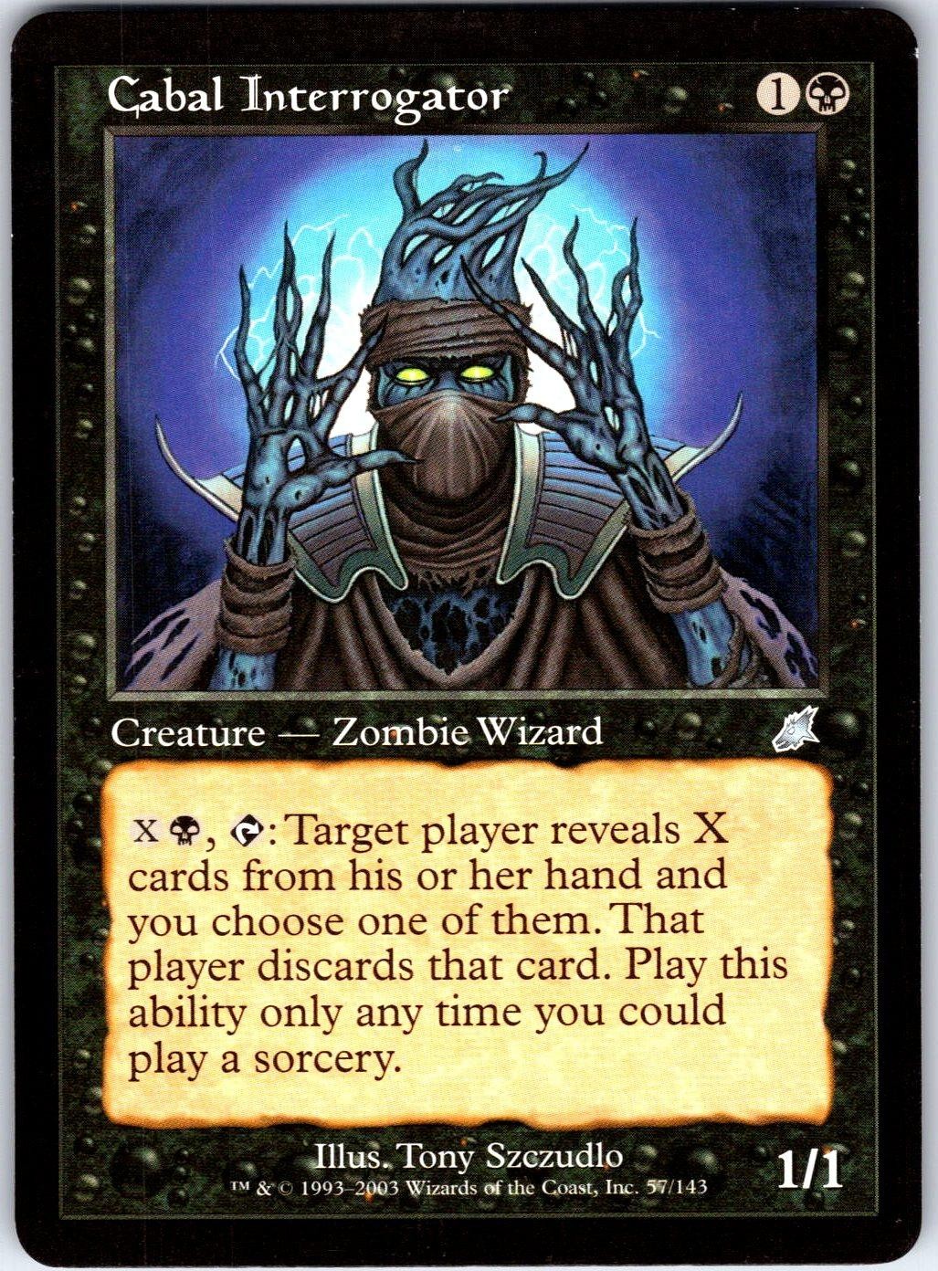 Cabal Interrogator 57 Uncommon Scourge Magic: The Gathering Lightly Played