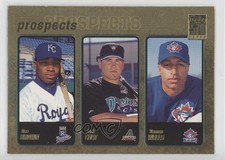 2001 Topps Prospects Gold 922/2001 Dee Brown Jack Cust Vernon Wells #736 r5o