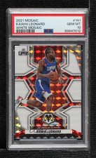 2021-22 Panini Mosaic White Prizm 8/25 Kawhi Leonard #141 PSA 10 GEM MT 00ur