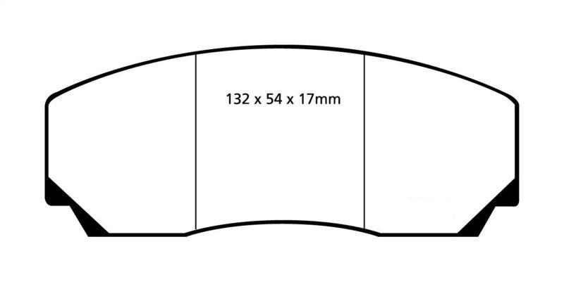 EBC DP4002R fits Aston Martin 90-00 Vantage 5.3 (Twin Supercharged)(AP) Yellowst