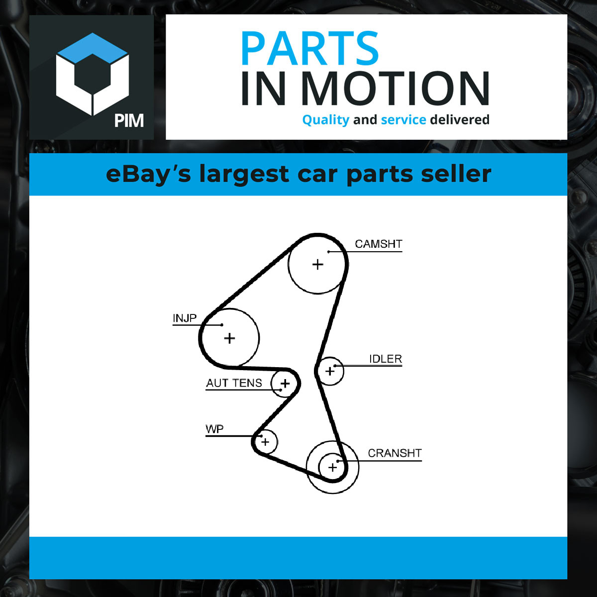 Timing Belt fits FORD TRANSIT CONNECT 1.5D 2015 on Gates 1872494 FM5Q6K288AA New - Image 4