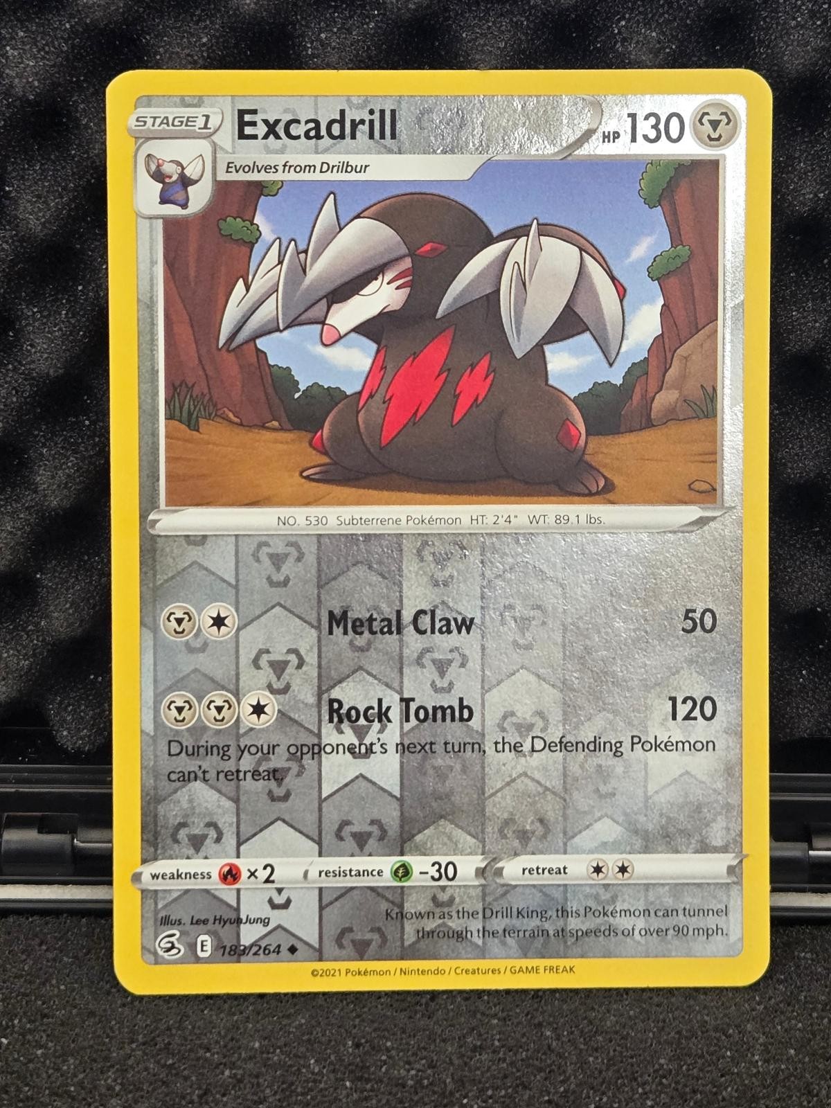 Excadrill 183/264 Uncommon Fusion Strike Pokemon Reverse Holo Lightly Played