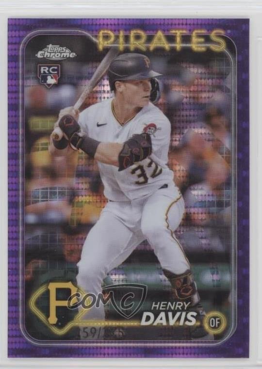 2024 Topps Chrome Purple Sonar Refractor /275 Henry Davis #260 18j9