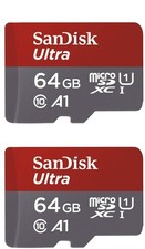 SanDisk 64GB X2 128GB MicroSDXC Ultra Uhs-1 Memory Card Red
