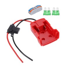 Battery Adapter Converter for 18V Battery with Wire Terminal, 1 Set 5pcs, Red