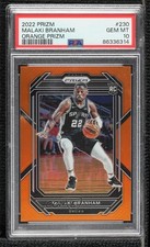 2022-23 Panini Prizm Orange Prizm 22/49 Malaki Branham #230 PSA 10 GEM MT dq2