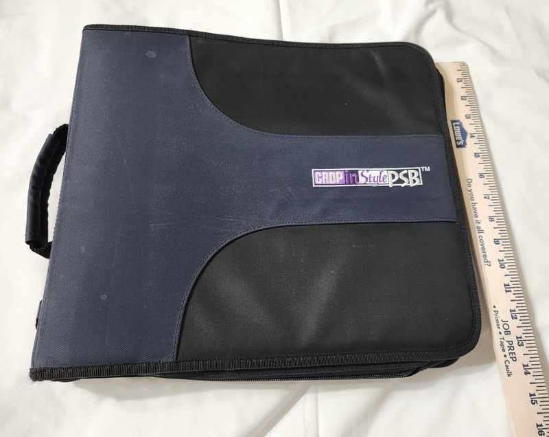 Crop In Style PSB Scrapbook Binder 14" x 15-1/2" Zippered, 8 Pages, Storage Case