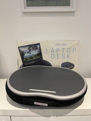 Sofia + Sam tragbare Laptop Schreibtisch Unterlage Kissen für Komfort schwarz sehr guter Zustand