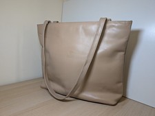 JOOP VINTAGE! BORSA A TRACOLLA WEEKEND TOTE IN PELLE BEIGE CHIARO
