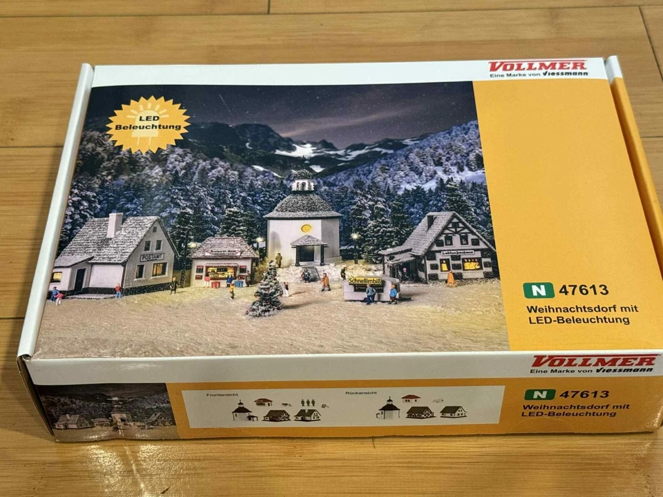 Vollmer N Scale 47613 Christmas Winter Village Extras; 5 KITS *NEW USA DEALER N - Image 2 of 4