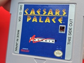 Caesar's Palace Game Boy Original Nintendo GB Blackjack Roulette Authentic Works