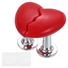 2Pcs Toilet Tank Button Toilet Button Pusher Toilet Replacement Parts Red
