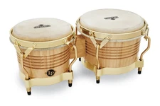 Latin Percussion M201-AW Matador Bongos Natural Gold Hardware