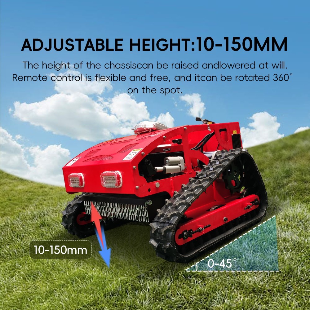 550mm Remote Control Tracked Mower Brush Cutter 4WD Hills