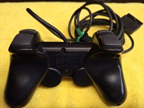 PS1 Original Dual Shock BLACK Controller (Sony Playstation 1, SCPH-110)