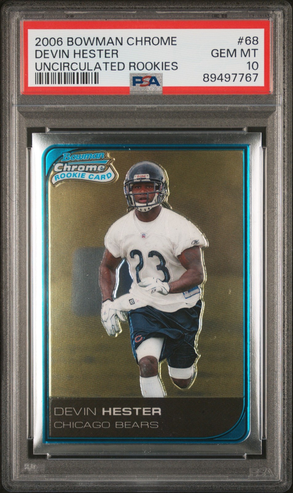 Devin Hester Bowman Chrome #68 Uncirculated Rookies