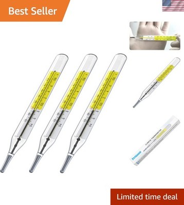 3 Pack Classic Glass Thermometers   Precision Temperature Tools