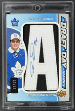 2016-17 SP Game Used Auston Matthews Draft Day Marks A Rookie RC Auto /10 DDM-AM