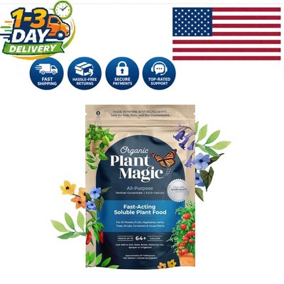 Grow More with Truly Organic Plant Food - Fast-Acting Nutrient Powerhouse