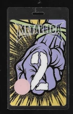 METALLICA RARE 2003 ST. ANGER TOUR #2 CONCERT LAMINATED BACKSTAGE PASS