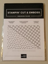 STAR-CROSSED Retired Stampin' Up Embossing Folder 4-1/2" x 6-1/4""