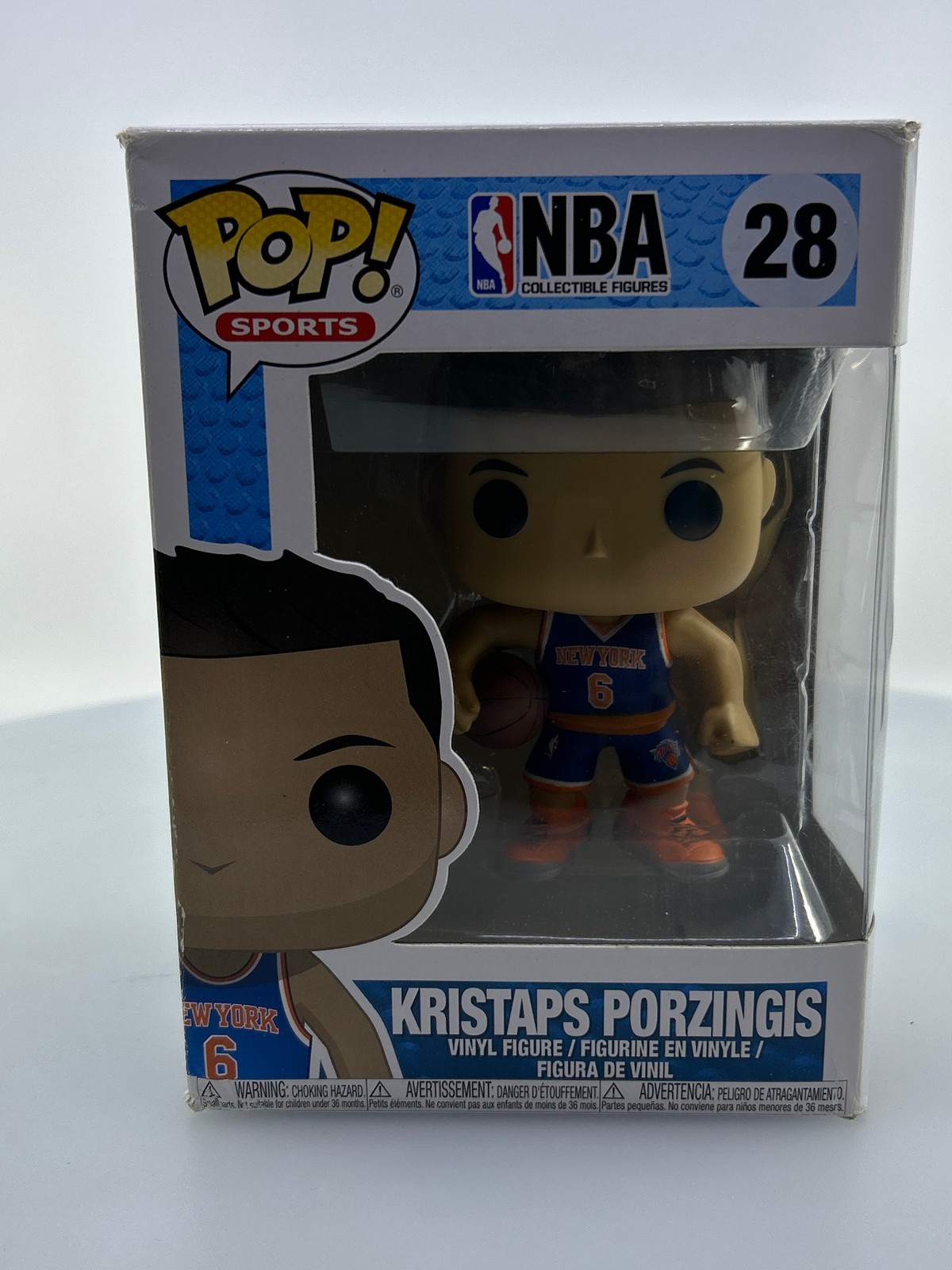 Funko Pop! Figura Vinilo Deportes Nba Kristaps Porzingis #28 Caja Dañada Ver Fotos