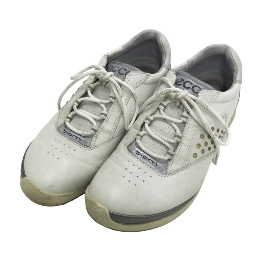 Ecco Biom Hybrid2 Golf Shoes Women 6.5 White Waterproof Casual