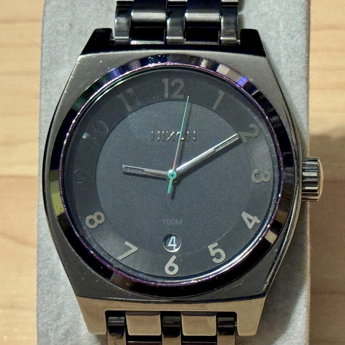 Nixon The Monopoly Own It Gunmetal Purple Stainless Surf Men's