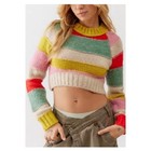 NWT Urban Outfitters Women's Avery Striped Cropped Sweater M